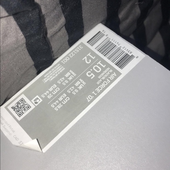 All black Air Force 1’s - Picture 4 of 4